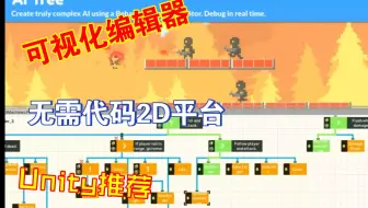 无需代码制作2D平台游戏行为树和状态机Unity轻松设置AI行为FSM对话系统角色能力flare202303212245