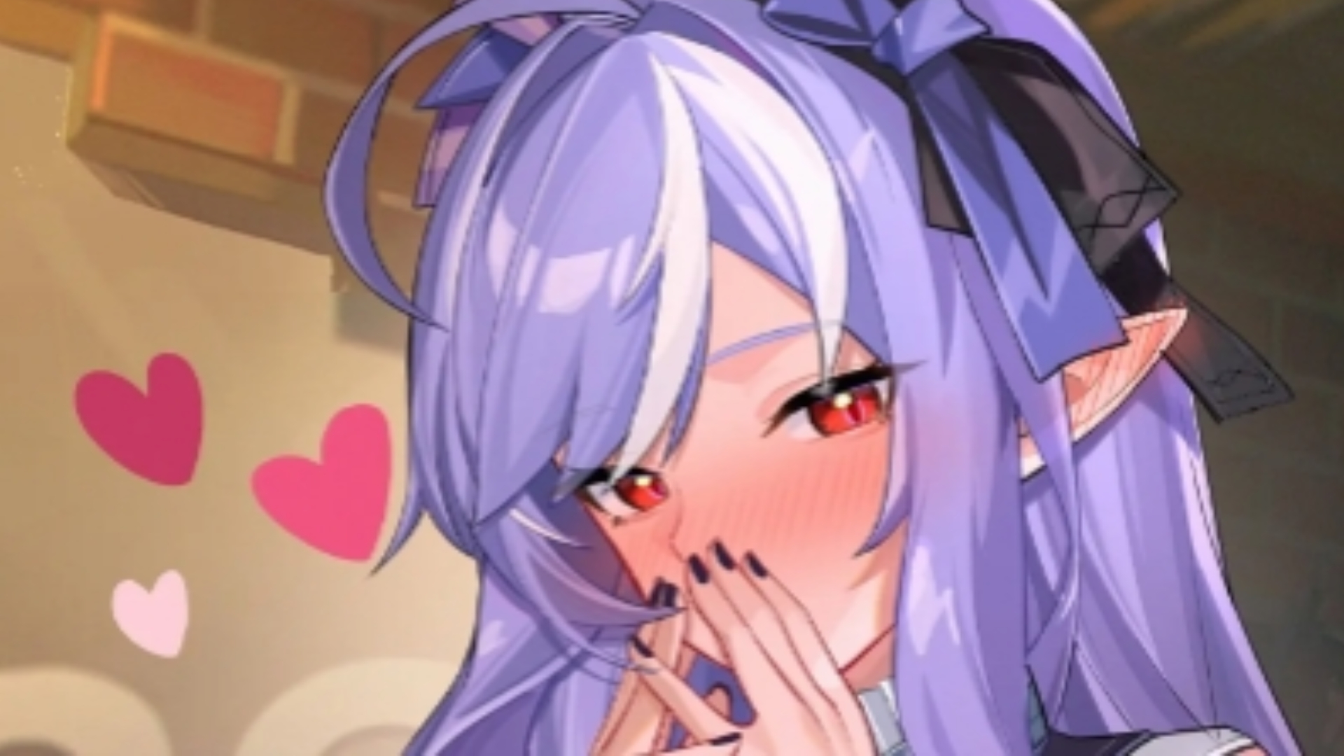 脸红红的薇薇安