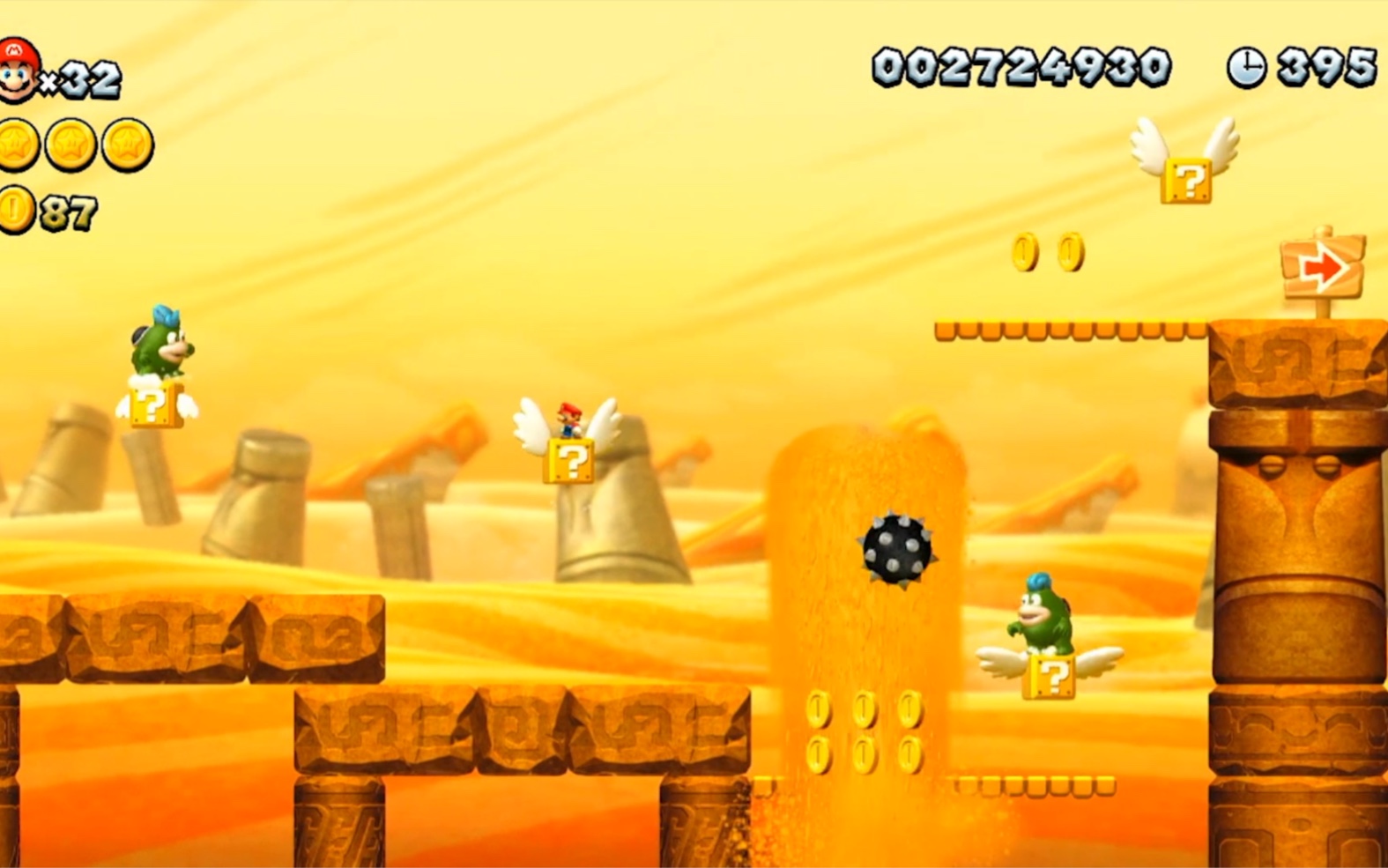 switch新超级马里奥兄弟u甜点沙漠隐藏关卡隐藏通道攻略