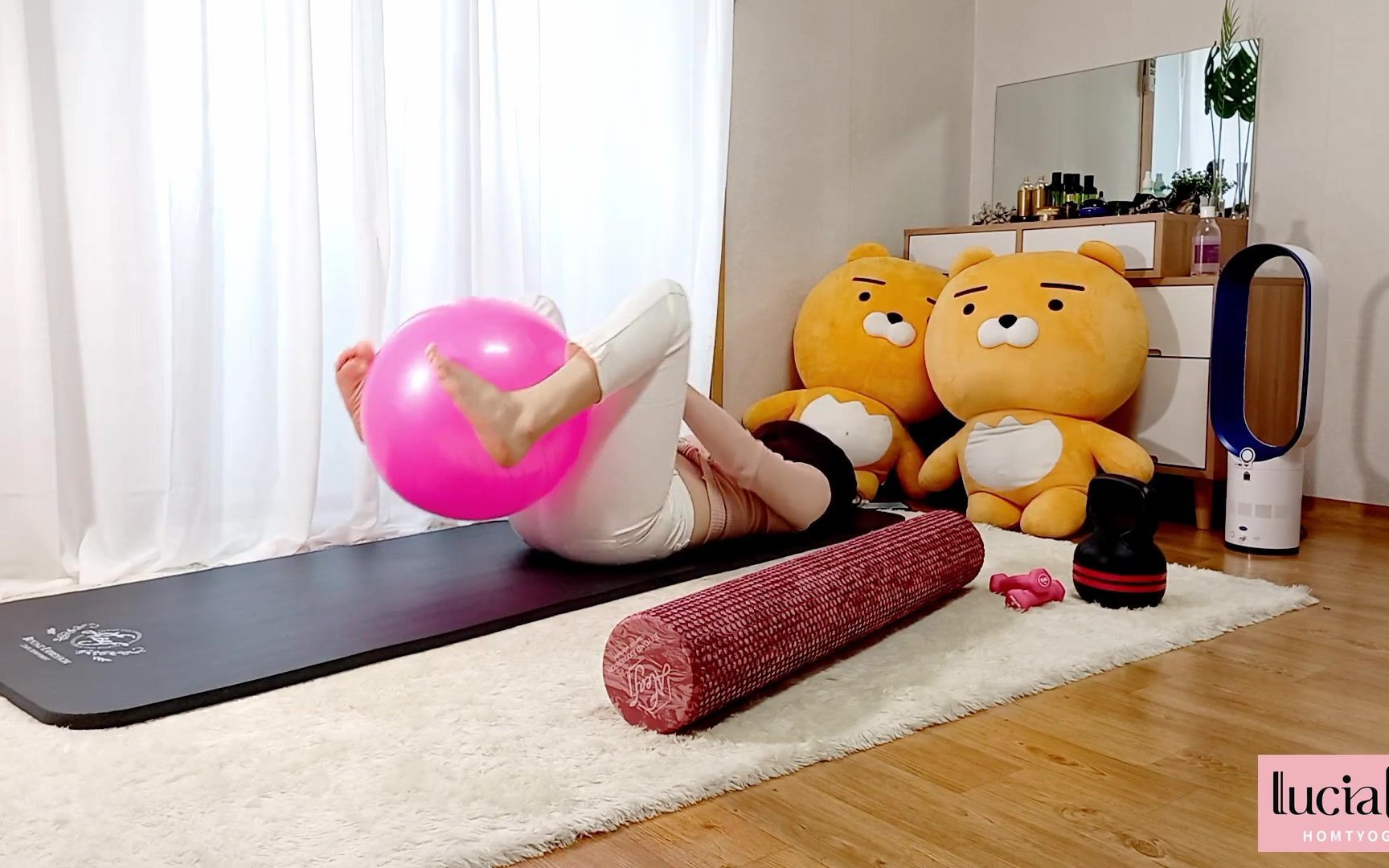 「瑜伽冥想」超级苹果臀部与臀部锻炼项目91在家中伸展瑜伽锻炼运动