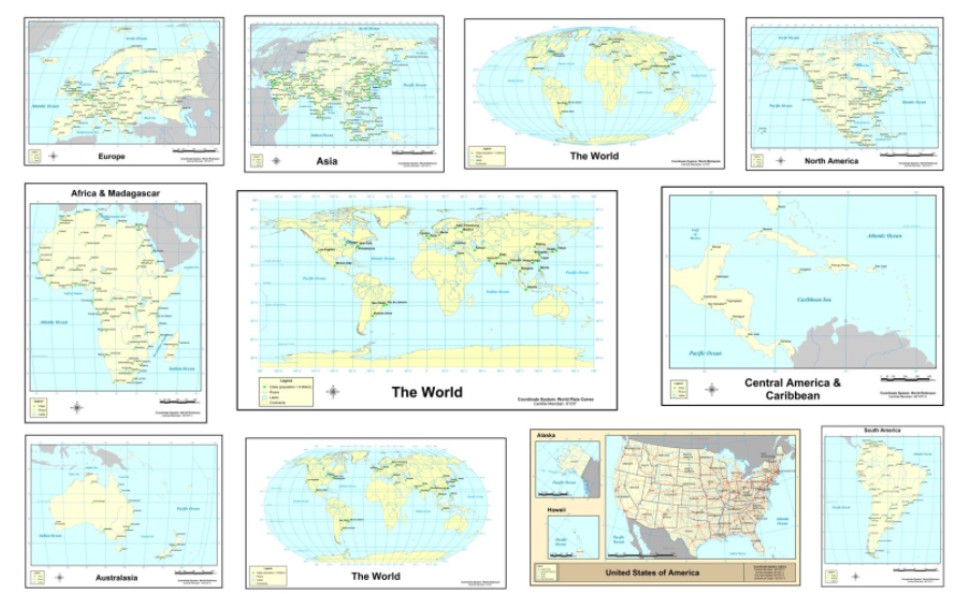 你可能还不知道ArcGIS软件里面居然还有这些自带的世界地图!哔哩哔哩bilibili