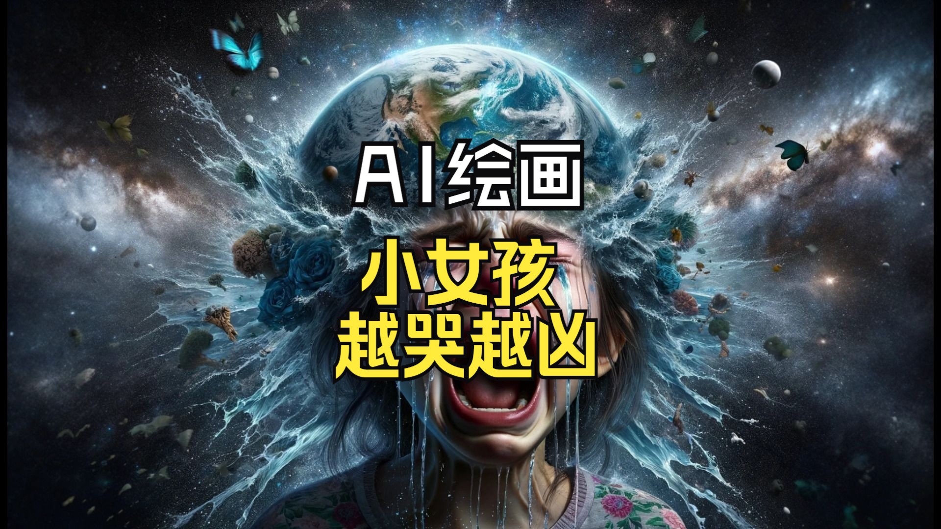 AI绘画让一个小女孩越哭越凶哔哩哔哩bilibili