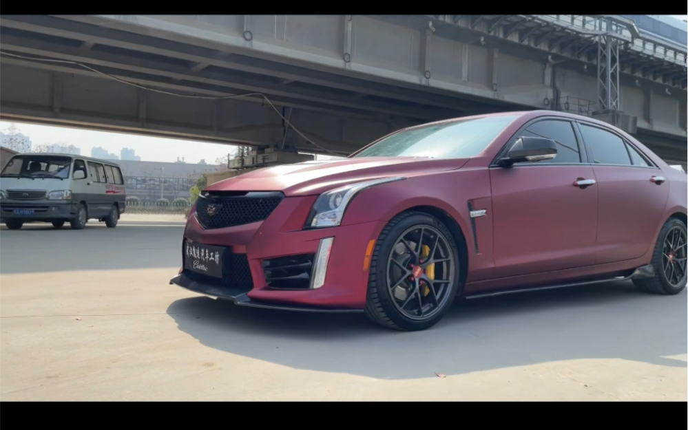 红改色膜#武汉凯迪拉克改装#武汉凯迪拉克专业改装#凯迪拉克ats改装