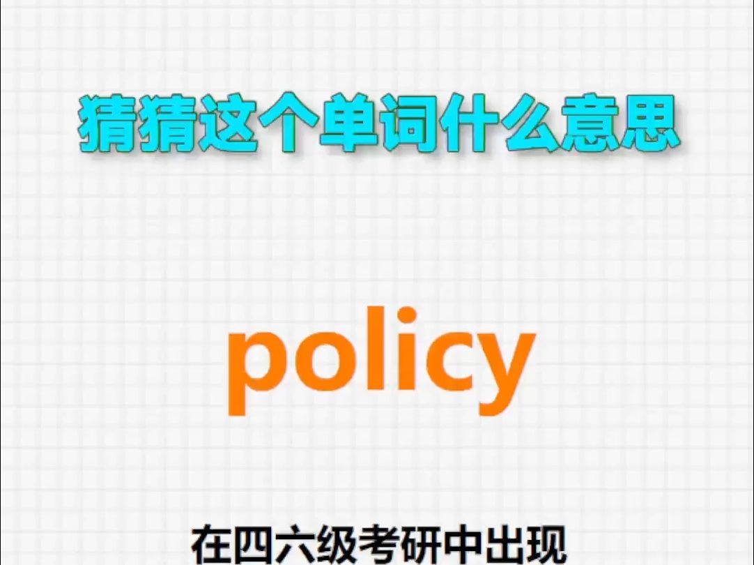 𐟔Š高频单词:policy哔哩哔哩bilibili