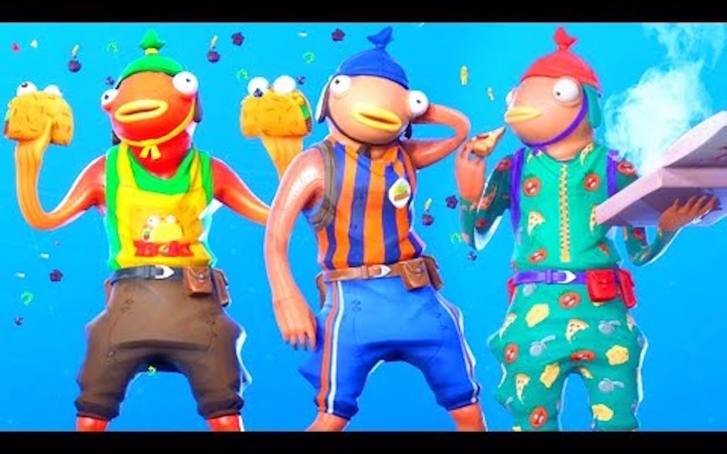 堡垒之夜快来看看外国玩家自制的小鱼干样式