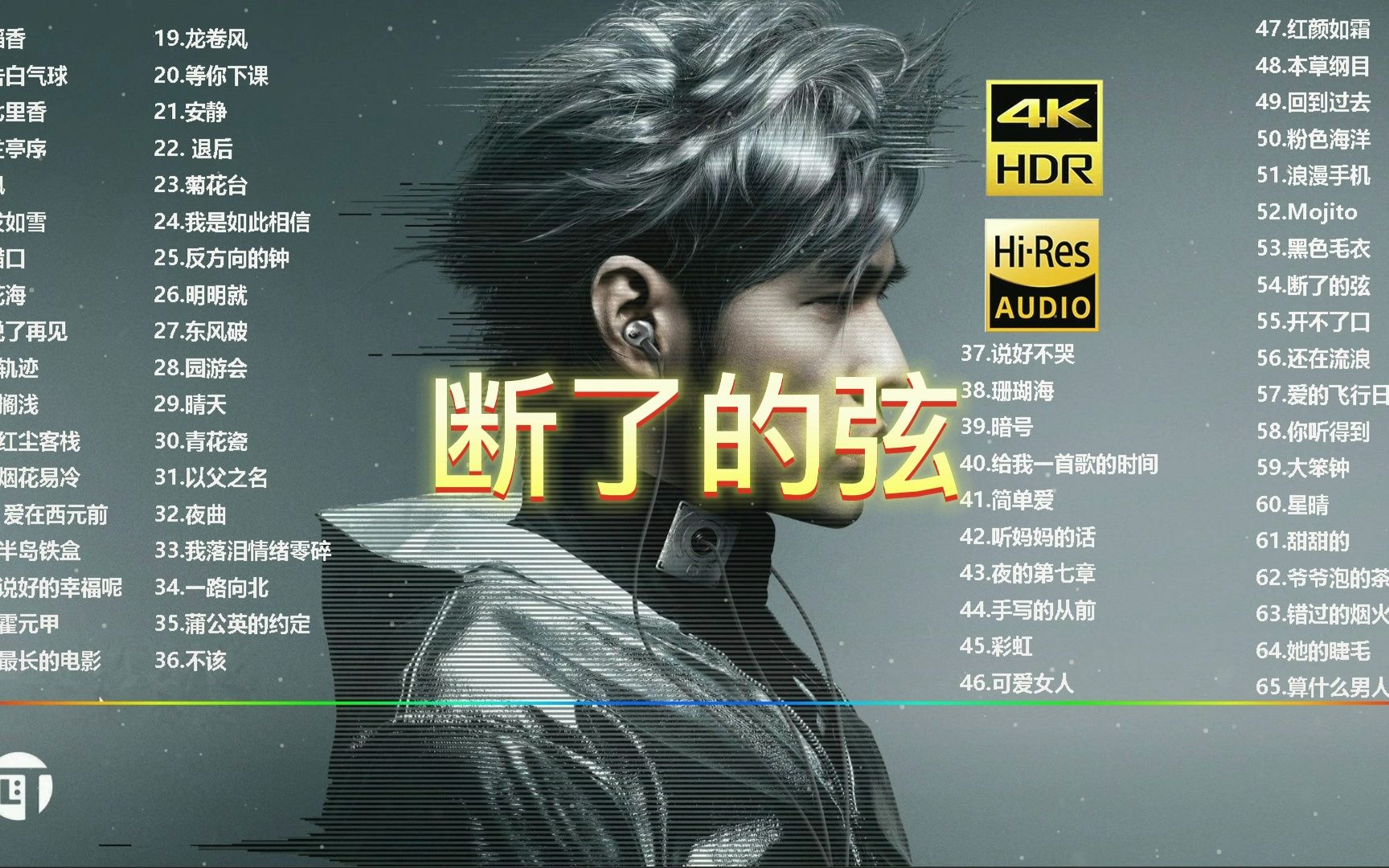 断了的弦-周杰伦丨(4k 无损 有歌词)日推歌单好歌推荐歌曲推荐音乐