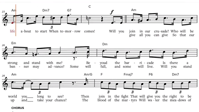 [图]Les Misérables - Do You Hear The People Sing? (1987), C-Instruments Play along