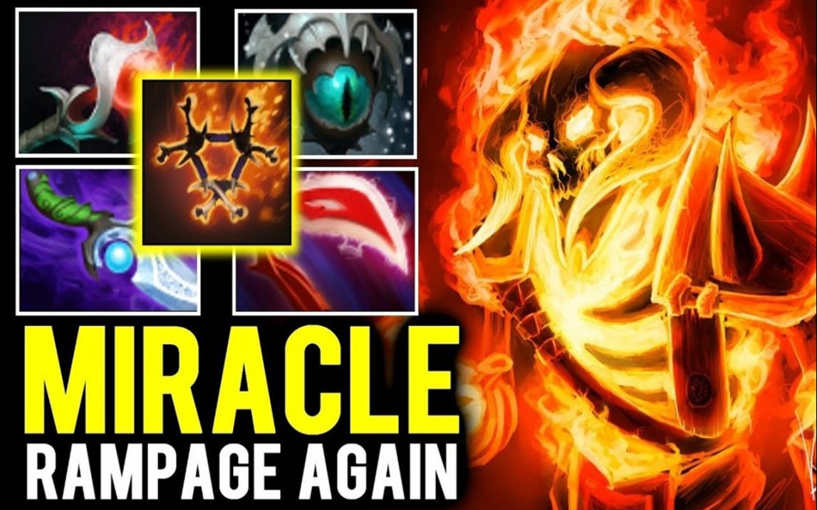 dota2 - miracle『克林克兹』前期靠海民,中后期开始清理全场,脆皮的