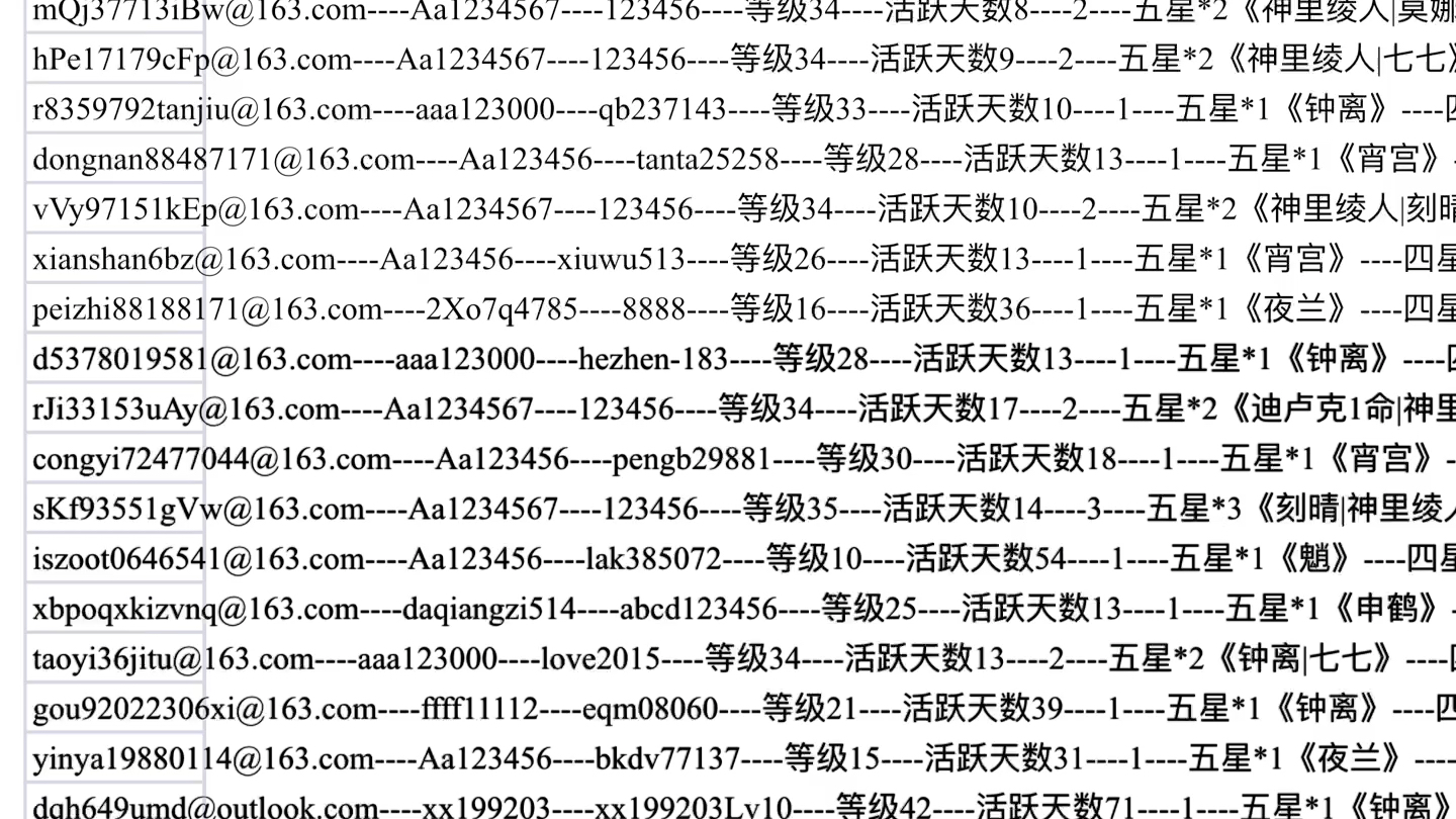 [图]原神送号，up的小店里面有，1.6r一个带up账号，80%都是双黄，不是双黄找我！6.5r一个双up，内置钟离加达达利亚