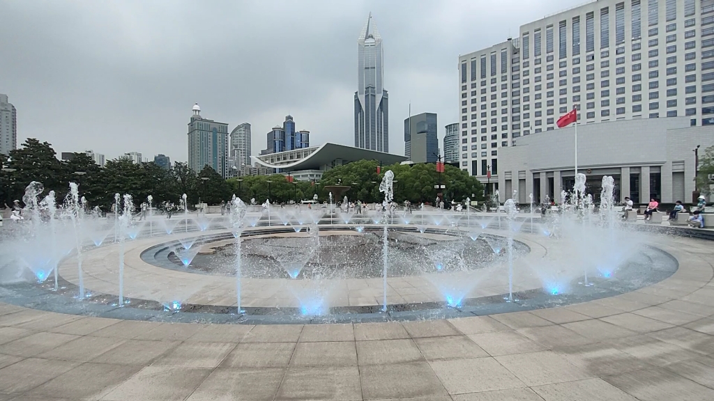 上海人民广场喷泉2