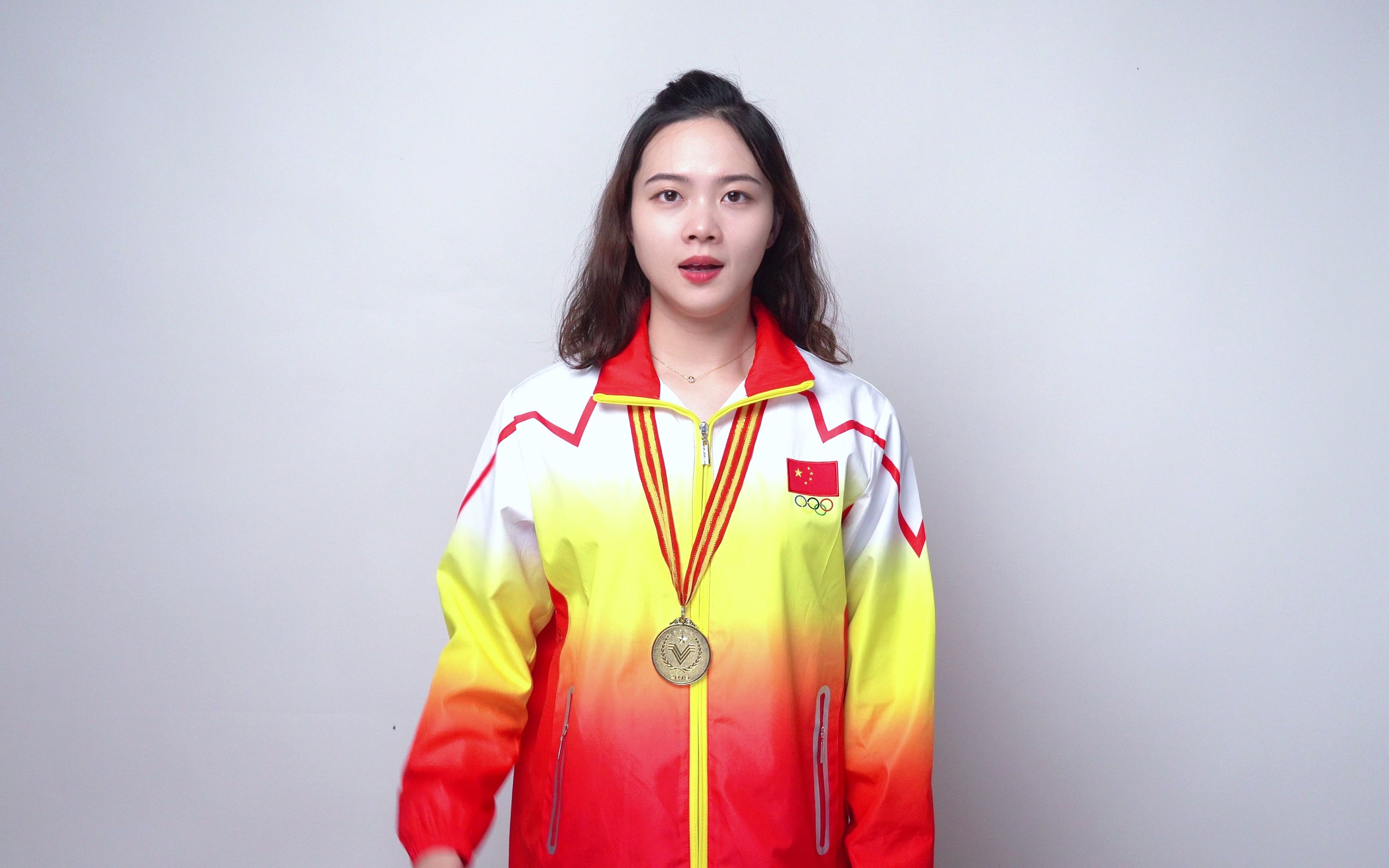 技巧世界杯冠军孟洁代言送祝福视频-体育冠军代言