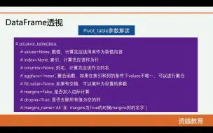 Télécharger la video: Python数据分析#10.3python数据透视表 （如需要讲义PPT，加入SCI论文写作、课题申请等交流群，请加客服微信: Stat211）