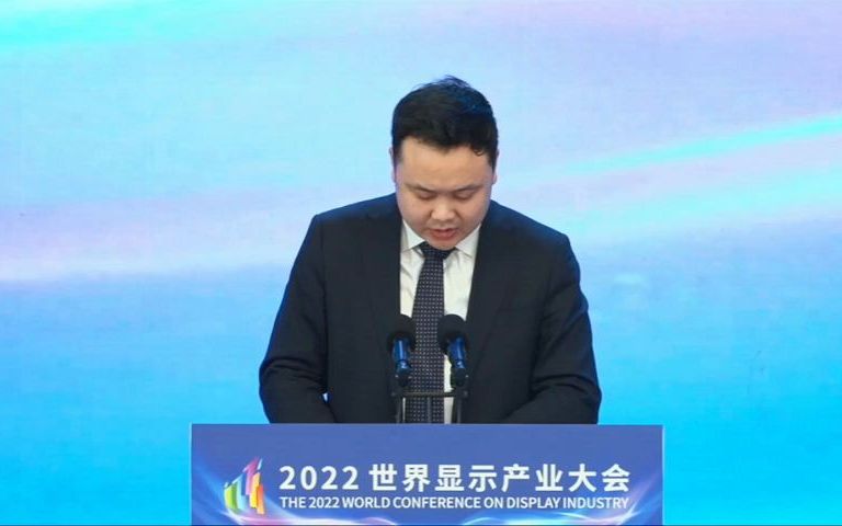 2022世界显示产业大会;东旭集团执行总裁 宋亚滨哔哩哔哩bilibili