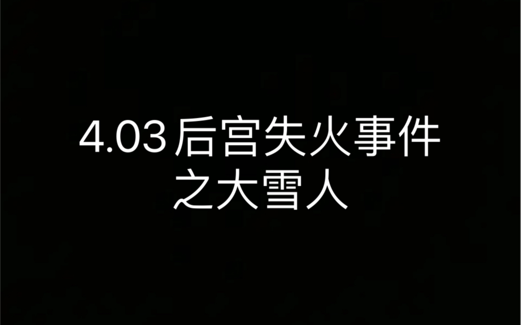 [图]4.03后宫失火事件之大雪人