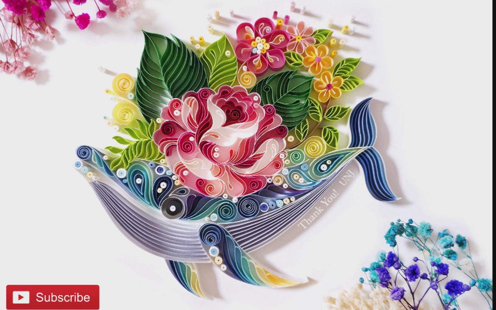 衍纸(quilling) 衍纸线条速写 海豚湾