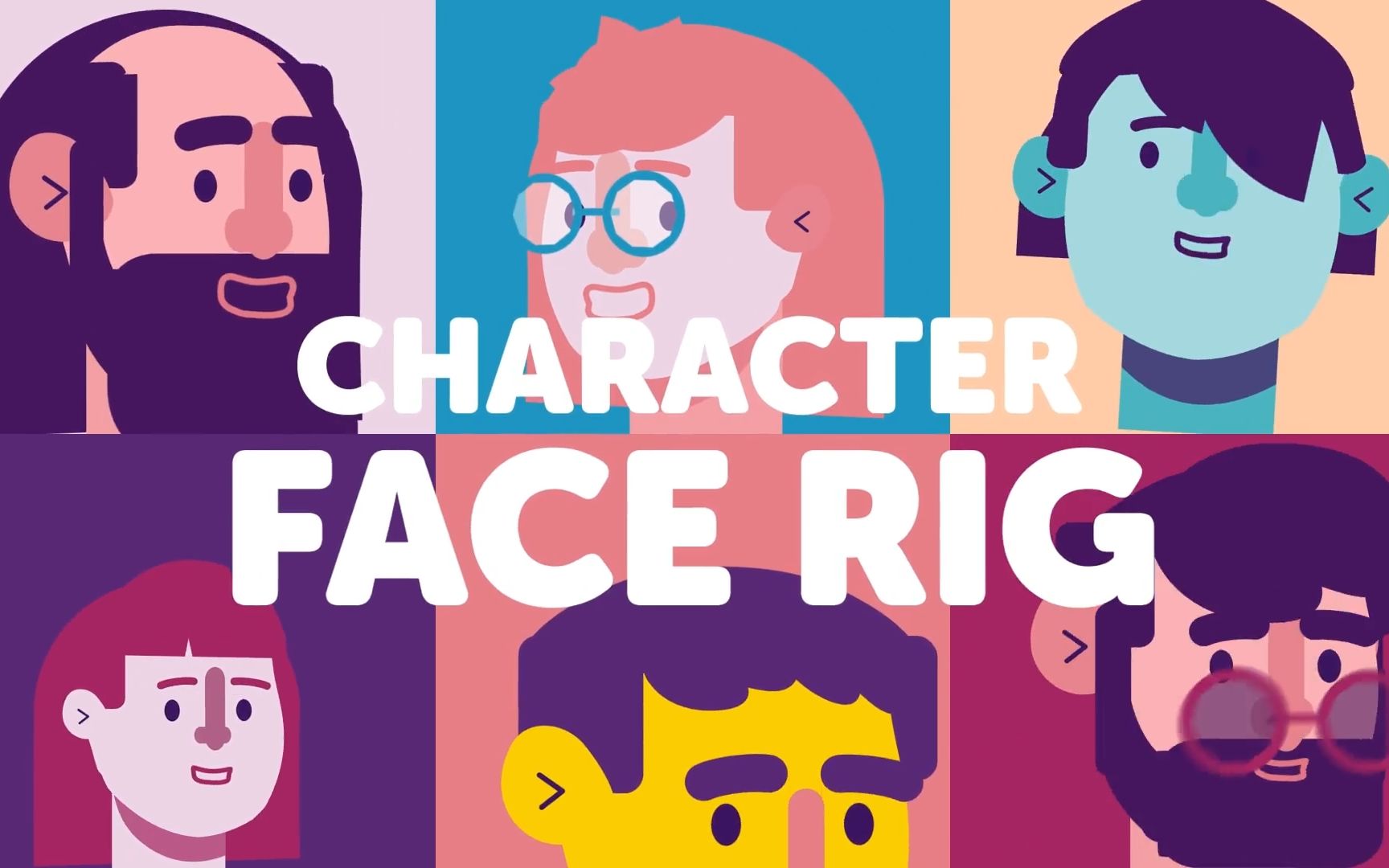 【ae模板】卡通人物角色面部动画构建定制工具