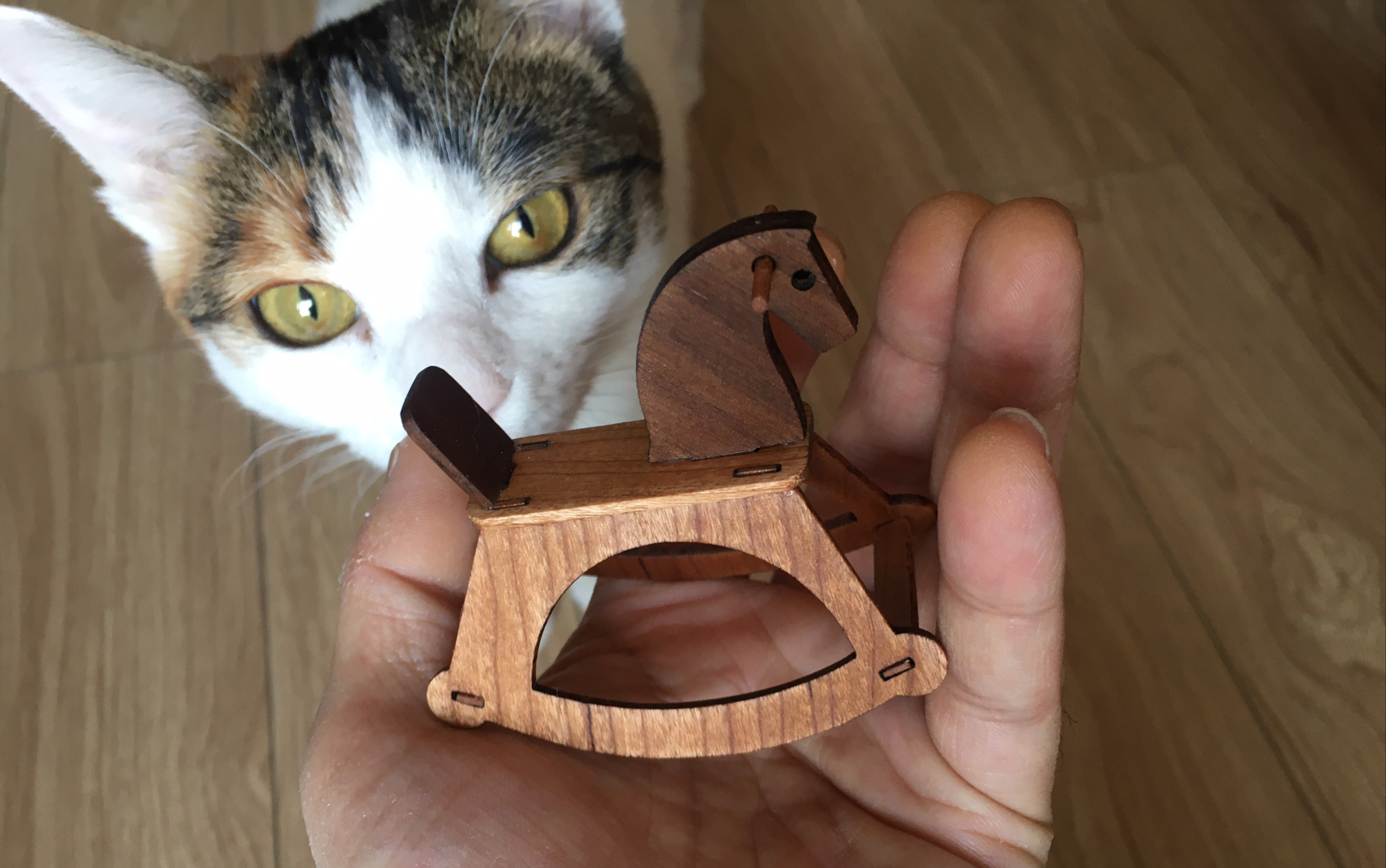 不工堂出品做一只迷你小木马原创手工娃屋道具