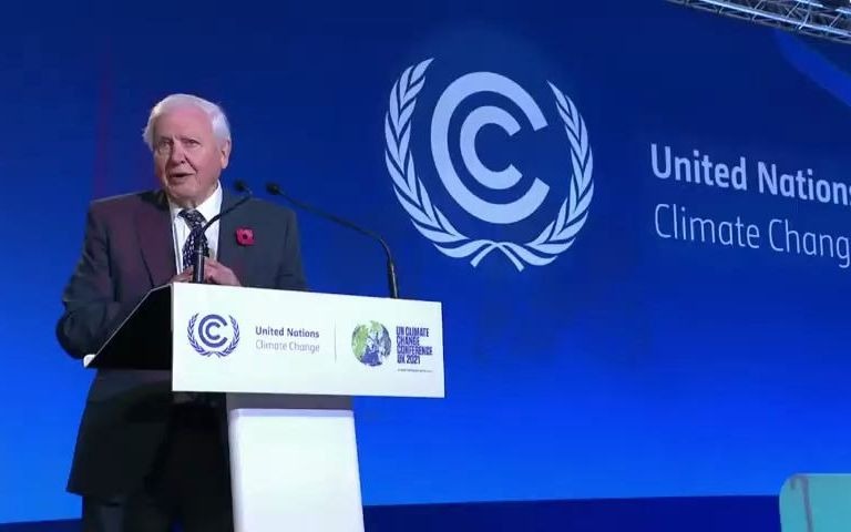 [图]大卫·爱登堡于COP26上的演讲 David Attenborough at the Opening of the COP26