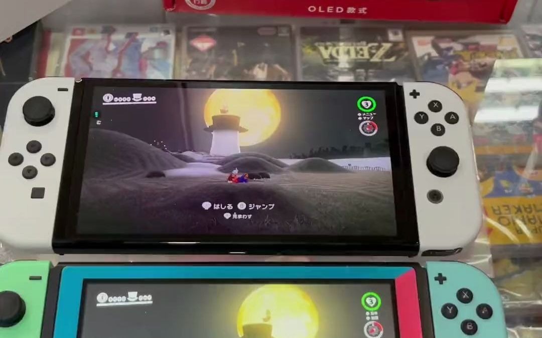 天津市和平区银河游戏机电玩专卖switch oled 与续航版 屏幕对比 任天堂switch 游戏机 天津哔哩哔哩bilibili