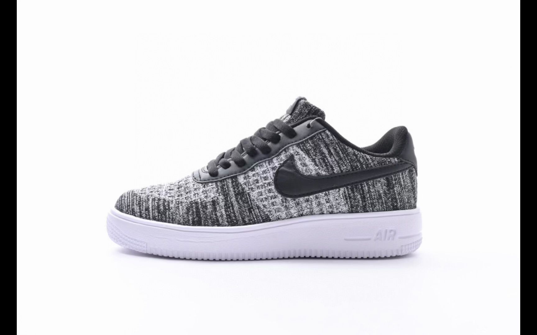 耐克空军一号 nike air force 1 low flyknit white black oreo 飞线