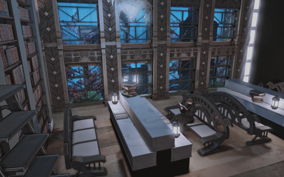 【最终幻想14/装修】ff14装修l房 亚马乌罗提自习室 沙盒(?