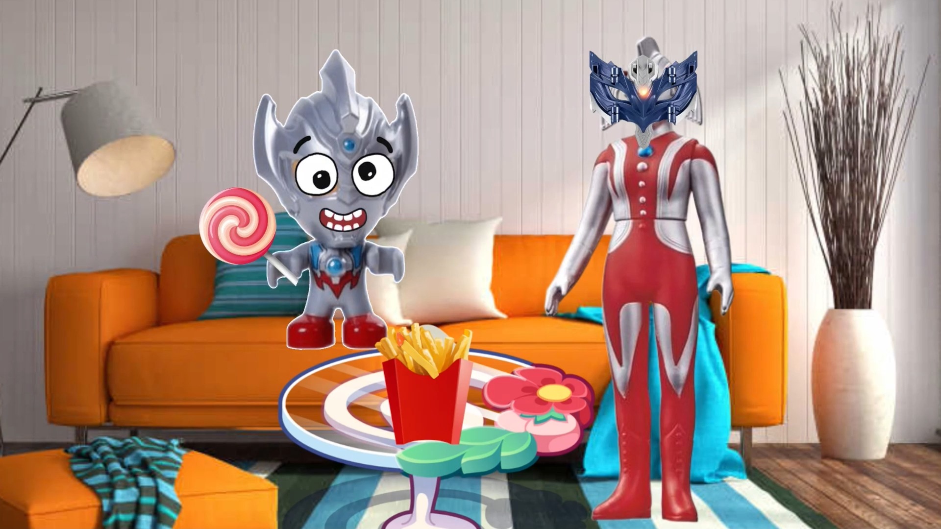 奥特曼启蒙早教玩具动画:小小赛发现家里墙壁上黑黑的,真是太脏了