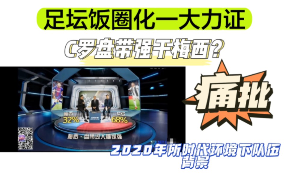 足坛饭圈化一大力证,C罗盘带强于梅西?特定的背景之下产生的假错觉.营销一直都是足坛所忌讳的东西哔哩哔哩bilibili