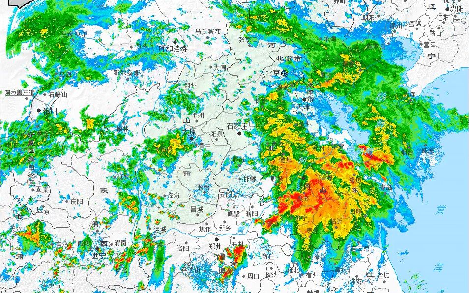 2023.7.107.13华北黄淮暴雨、强对流雷达动画哔哩哔哩bilibili