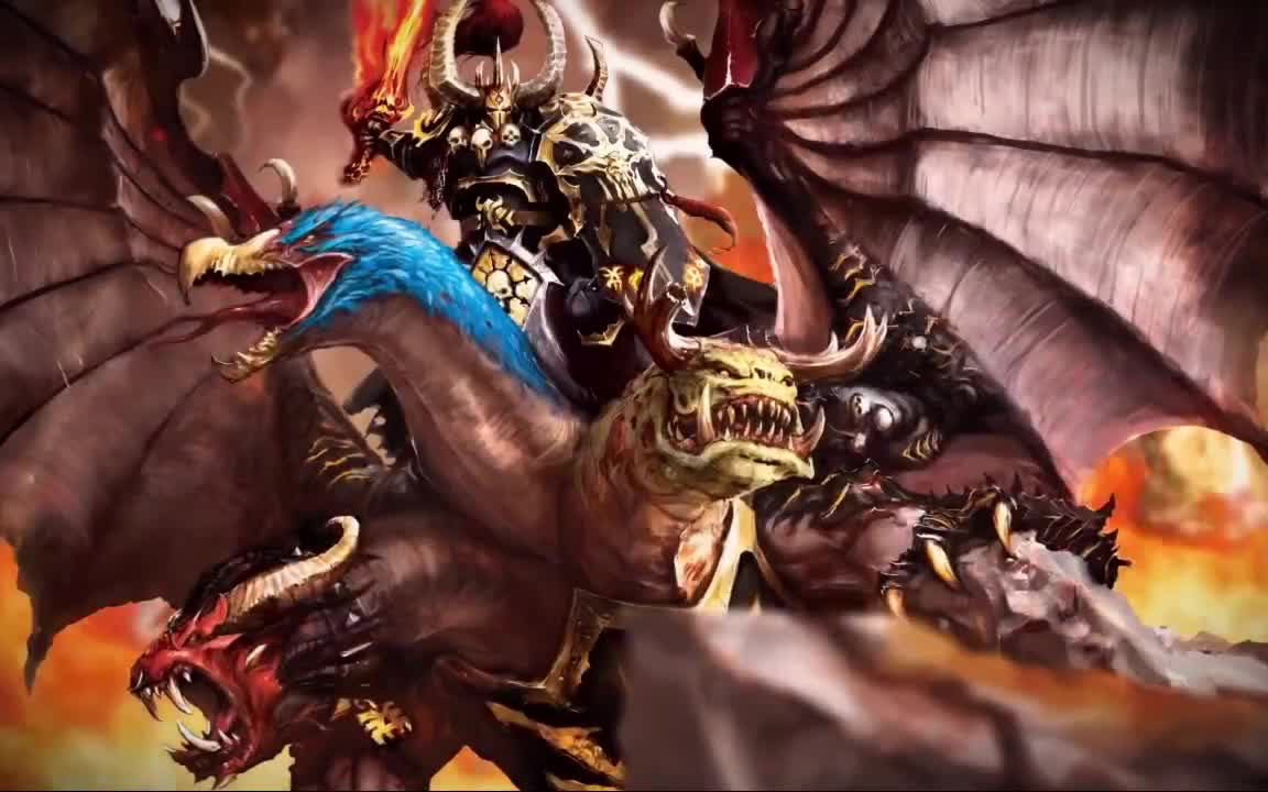 【中古战锤】手办模玩:永世神选艾查恩,混沌_哔哩哔哩_bilibili