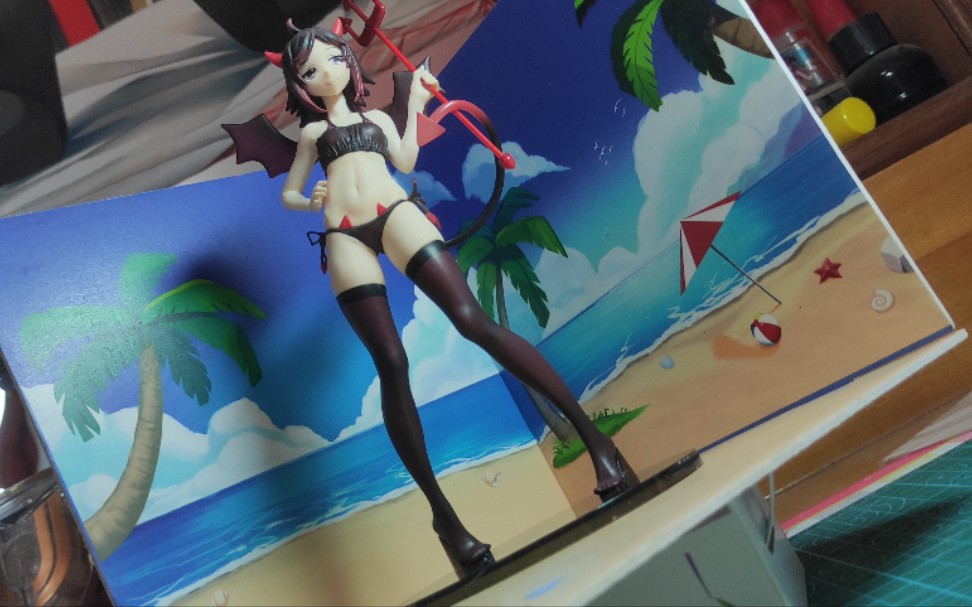 原创角色 安妮莉丝塔 小恶魔 魅魔 1/8 pvc 手办开箱_哔哩哔哩_bili