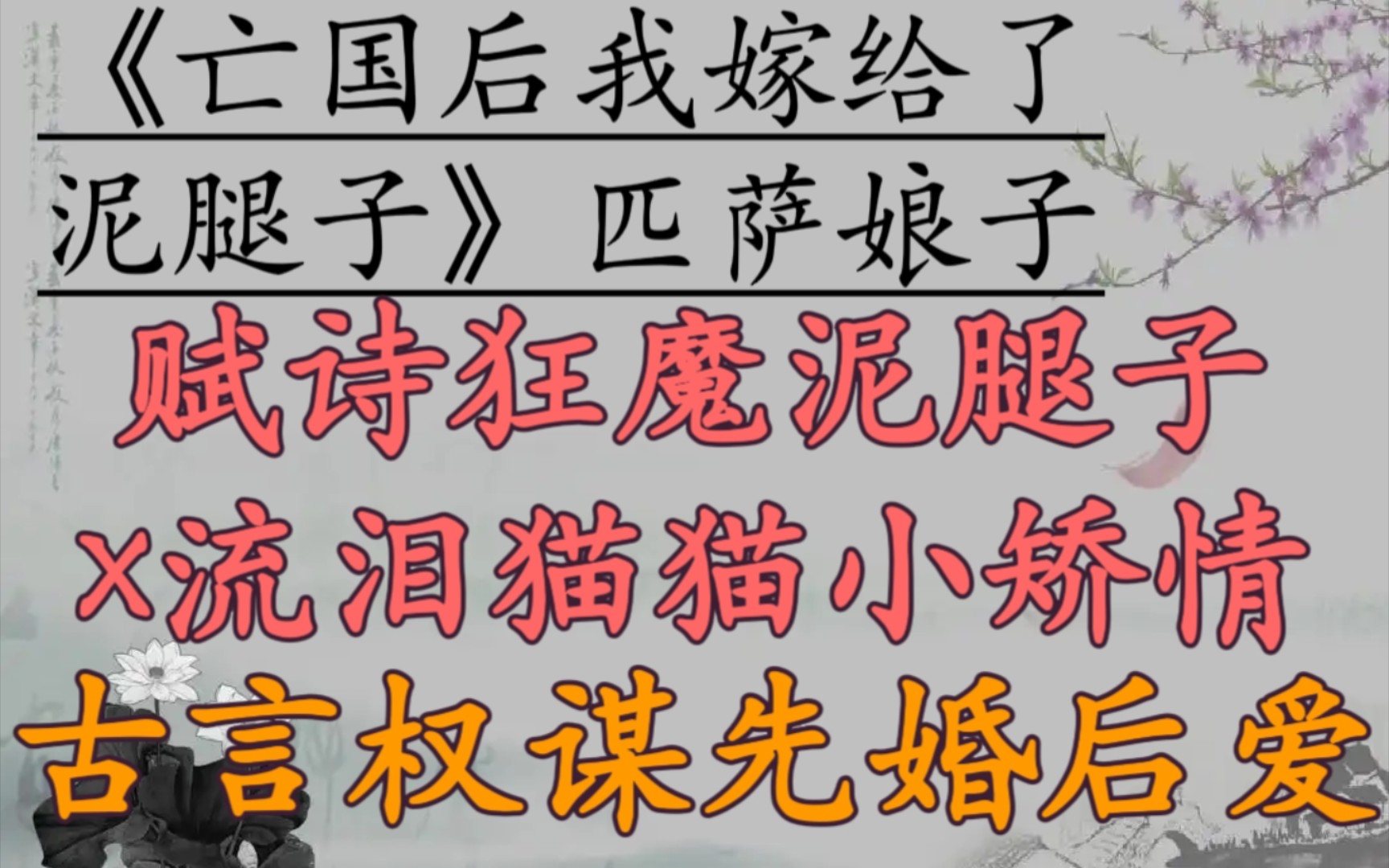 【完结古言推文】 亡国公主与乡下痞子的搞笑恋情《亡国后我嫁给了泥腿子》匹萨娘子哔哩哔哩bilibili