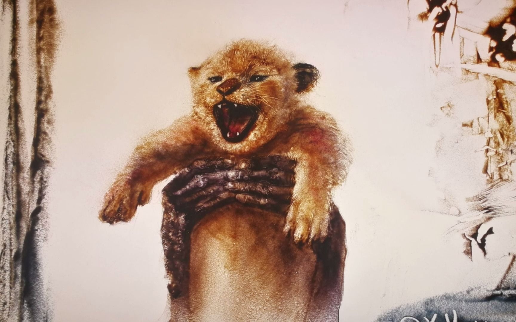 用沙画画《狮子王》动物们,向伴我长大的《狮子王》致敬!