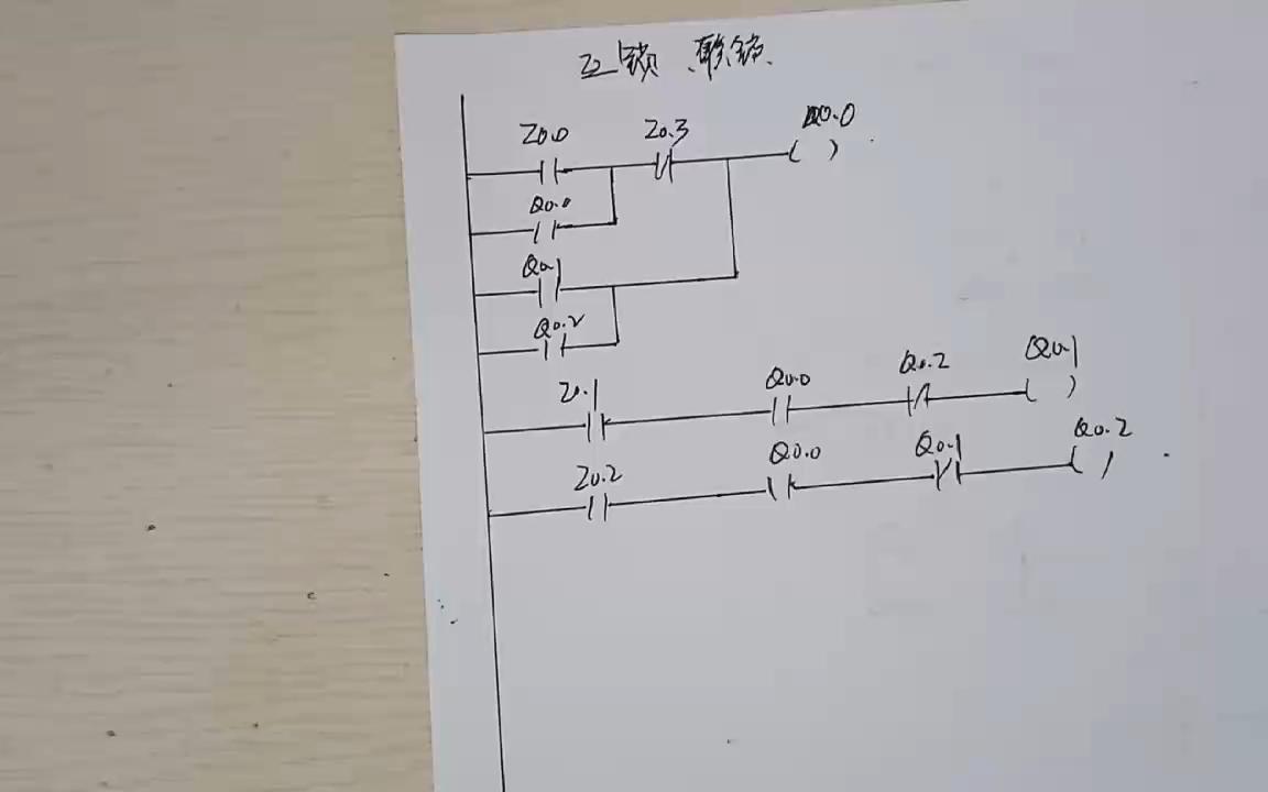 案例 PLC程序自锁和互锁的应用 可参考哔哩哔哩bilibili