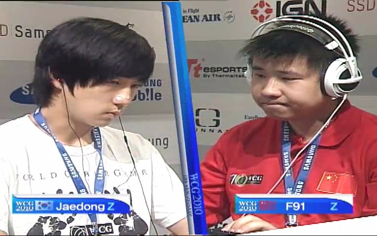 2010年wcg星际争霸a组 jaedong(z) vs f91(z)