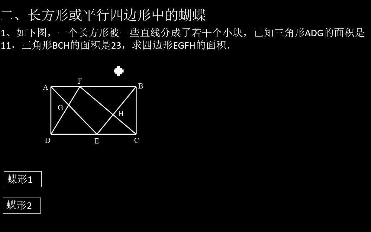 小学数学—平面图形系列第5讲—蝴蝶模型哔哩哔哩bilibili