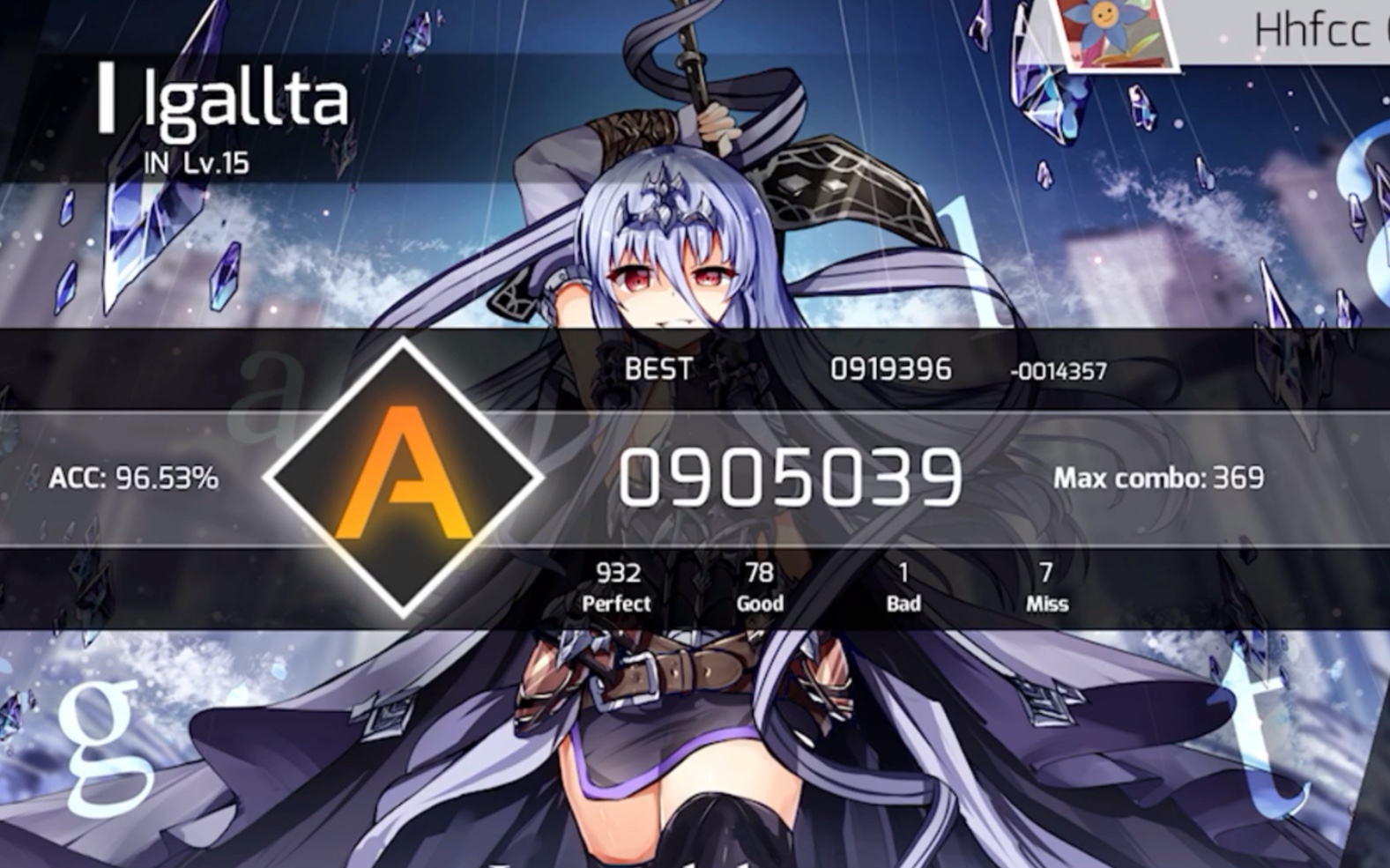 [phigros ]chapter 6:lgallta in15 905309 a_哔哩哔哩_bilibili