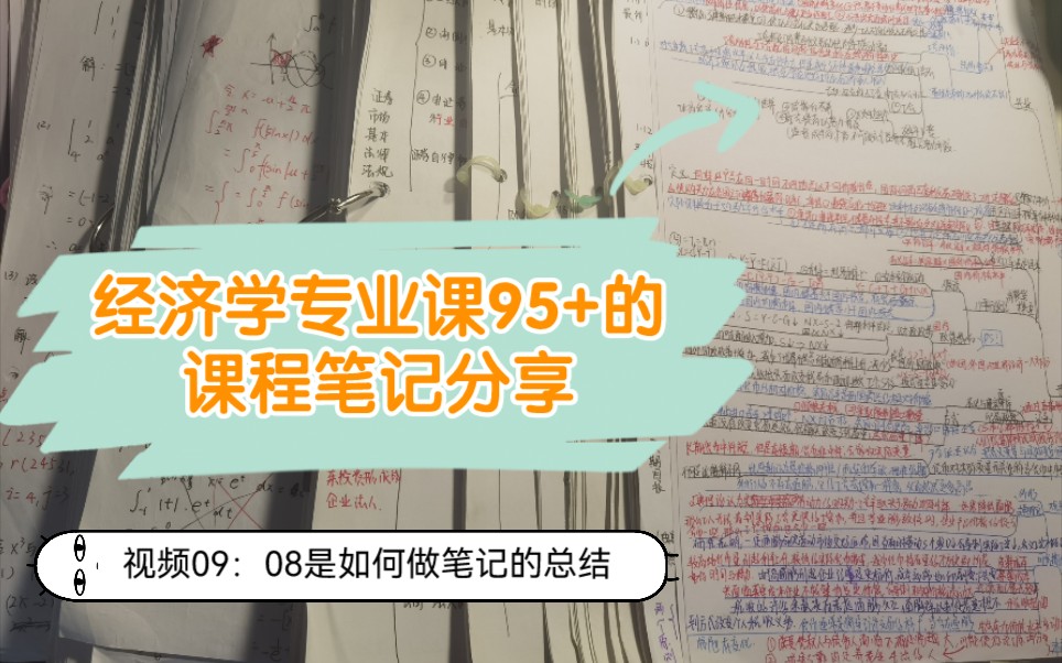 [图]手把手教你做课程笔记 | 考前知识点搭建 | 经济学课程笔记分享 之课程笔记篇