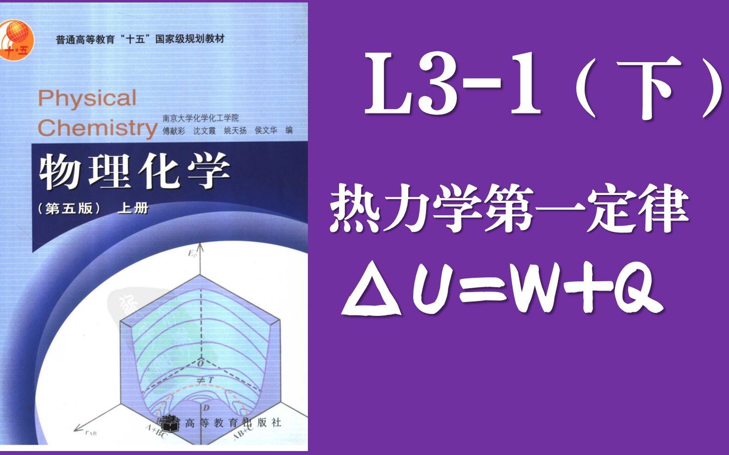 [图]（纯手写不念ppt）物理化学|热力学第一定律及其应用L3-1（下）“换种特别的方式讲讲热力学第一定律、热力学基本方程、勒让德变换”