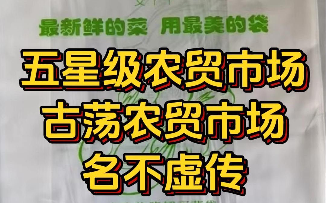 亚洲最好的菜市场五星级农贸市场古荡农贸市场,名不虚传!哔哩哔哩bilibili