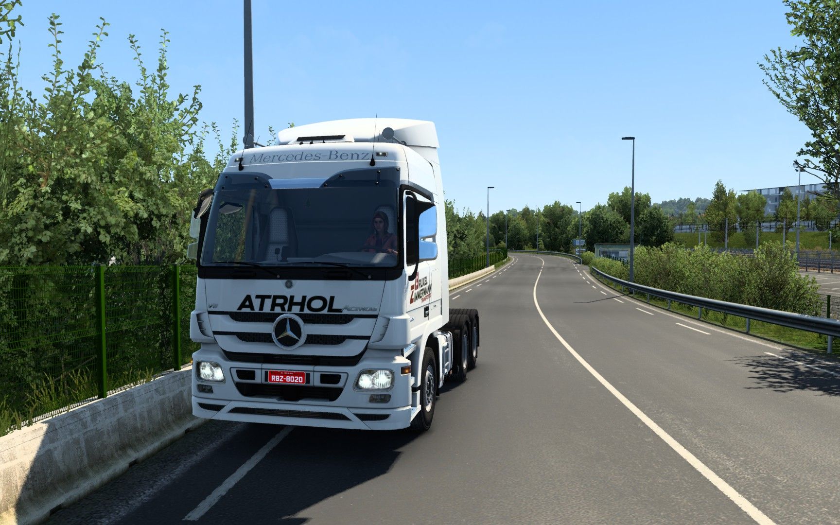 欧卡2mod:奔驰actros卡车 2015款 2016款 1.43