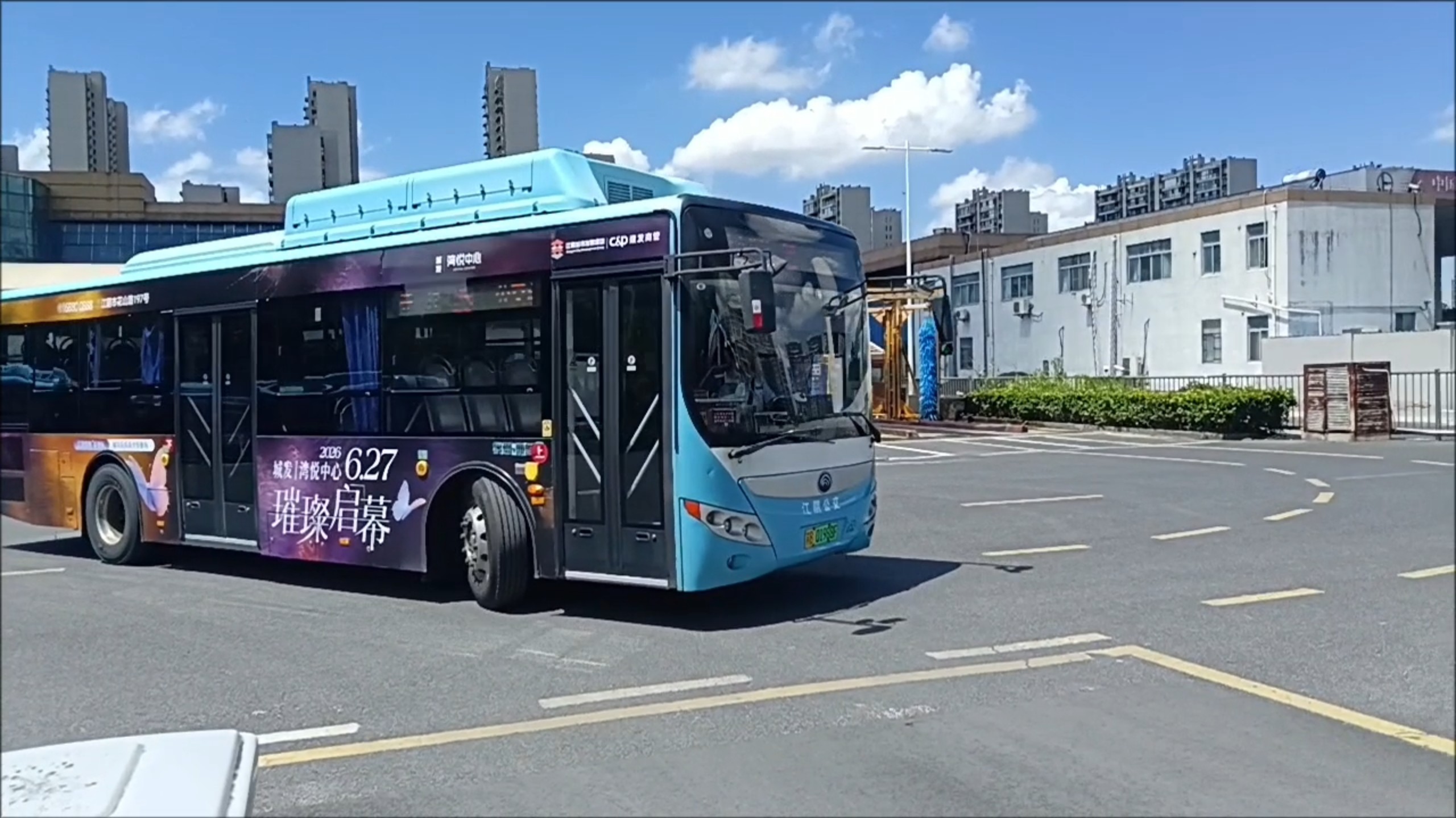 （客流极低的线路）江阴公交25路全程前方展望