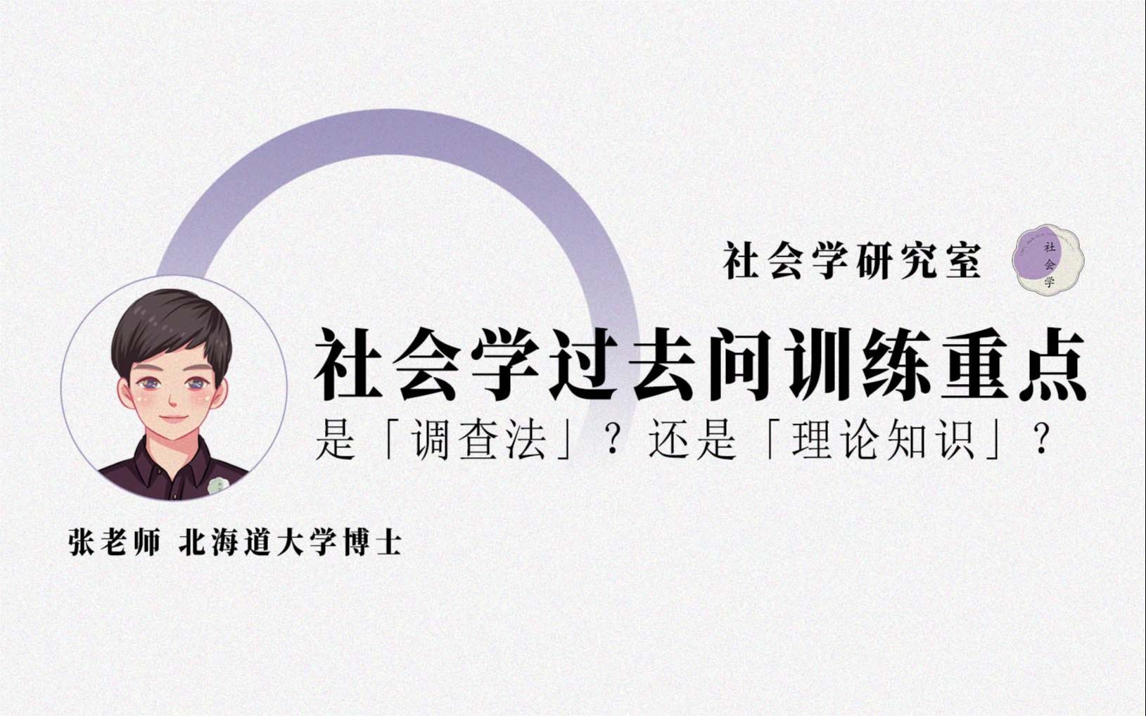 [图]社会学研究室｜社会学过去问：是调查法还是理论知识？