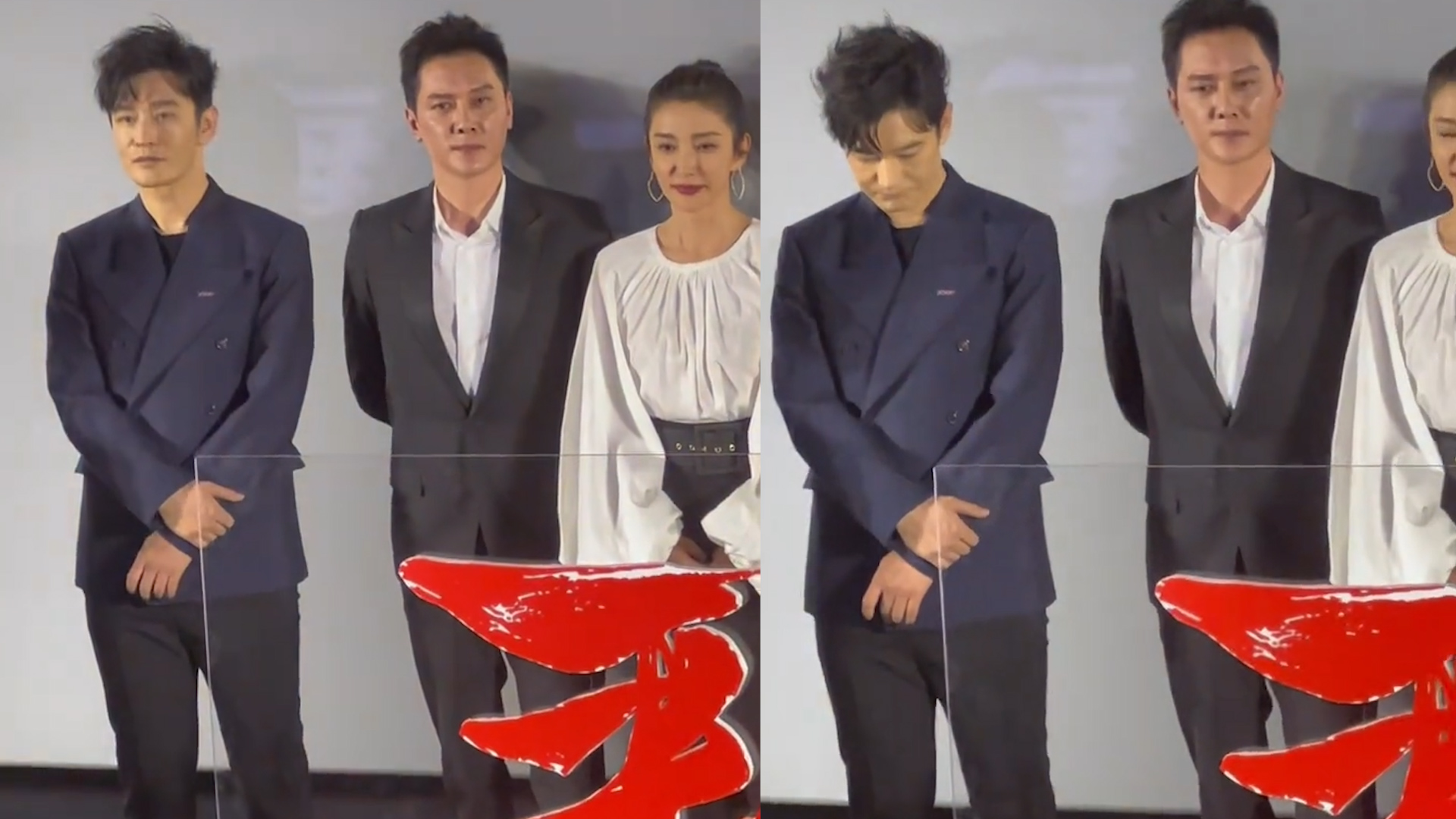 黄晓明冯绍峰首映礼罕同框,零交流气氛尴尬,相似离婚经历被吐槽