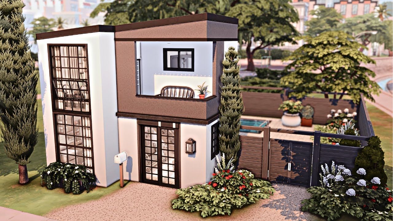 模拟人生4速建搬运:现代化的小型入门房modern tiny starter house