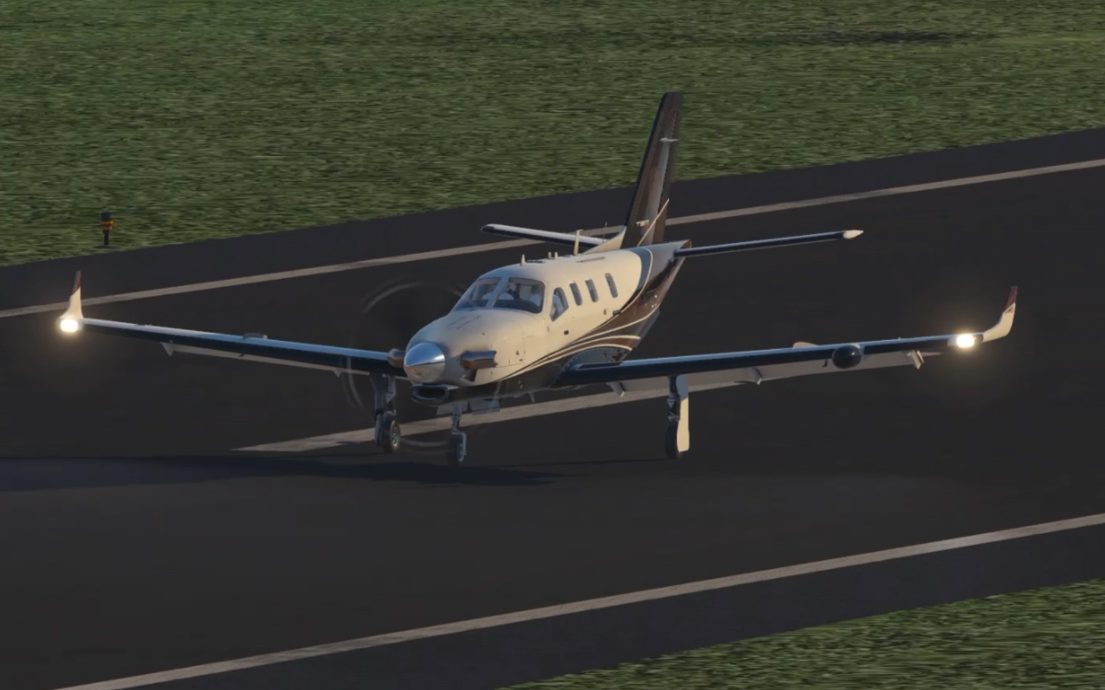 驾驶tbm900首次降落伦敦城市机场