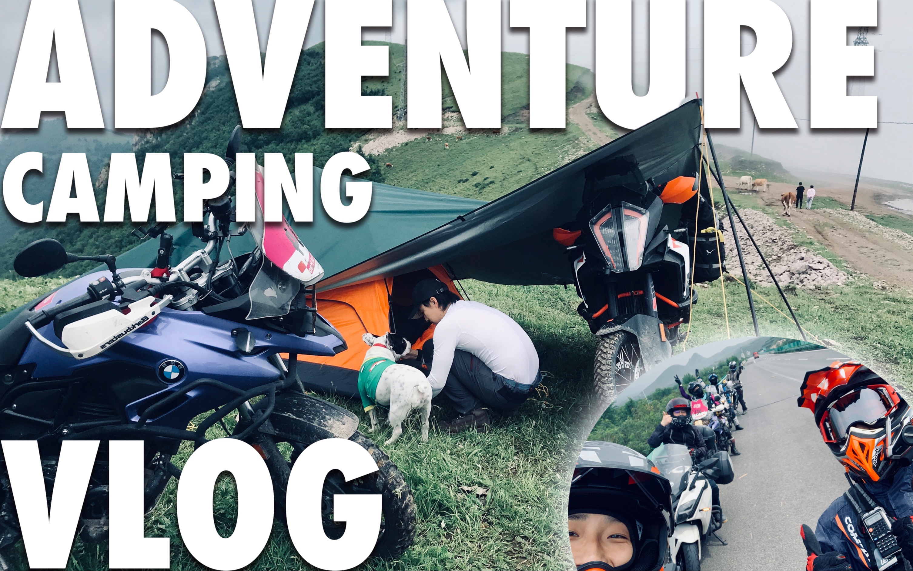 结果我人仰驴翻,和千惠小姐姐的一次adventure camping vlog