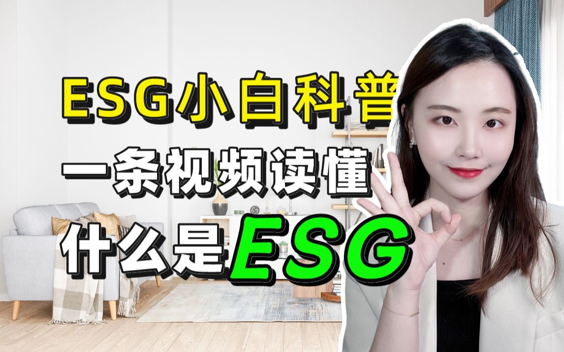 ESG小白科普 :一条视频读懂什么是ESG?哔哩哔哩bilibili