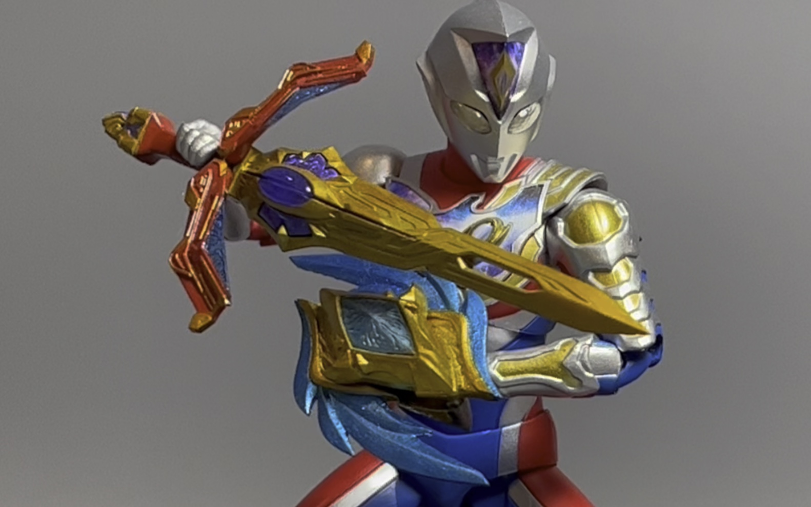 德凯奥特曼shf 改件 适配shf德凯剑盾 德凯武器奥特双重剑,真不错啊