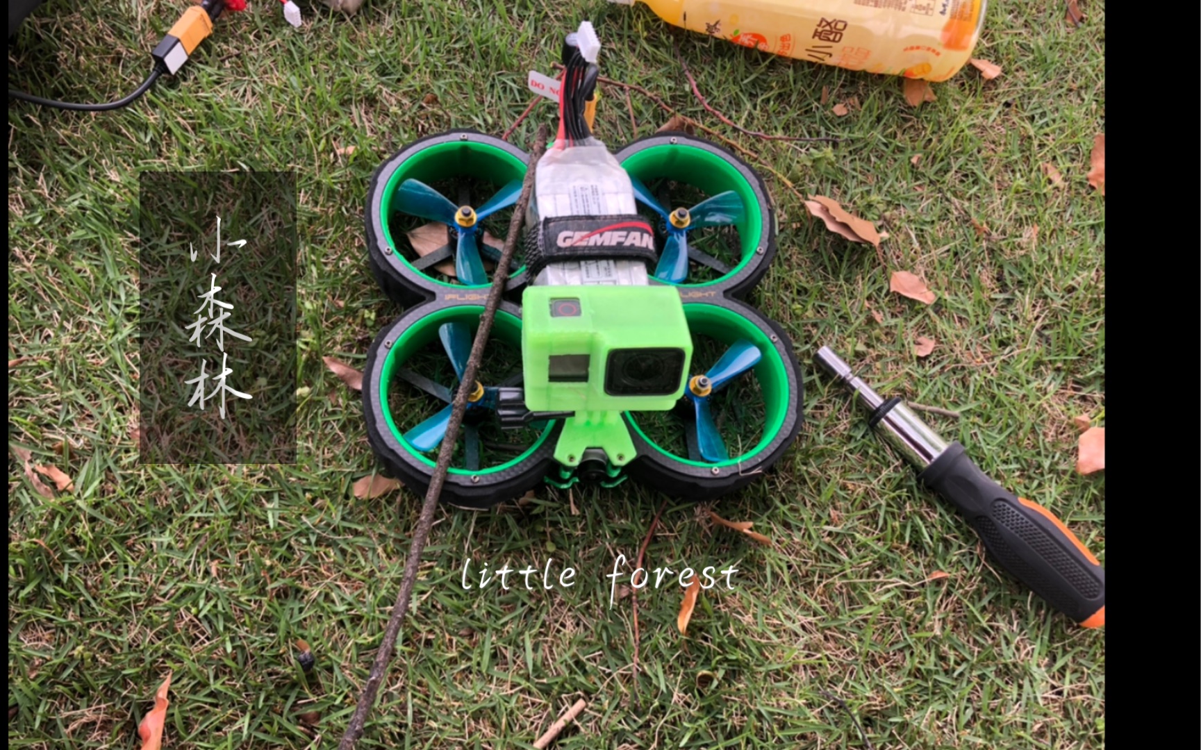 涵道机#穿越机#春天的小树林里穿梭