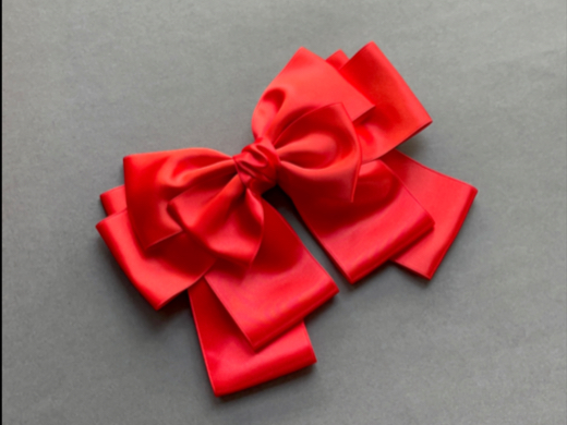 这大红太喜庆09蝴蝶结制作过程.